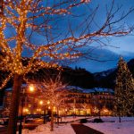 Weihnachtsbeleuchtung Auffahrt Grand Hotel Quellenhof & Spa Suites